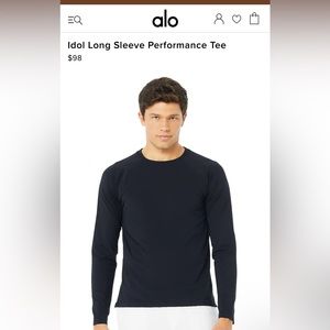 Alo long sleeve mens athletic t shirt